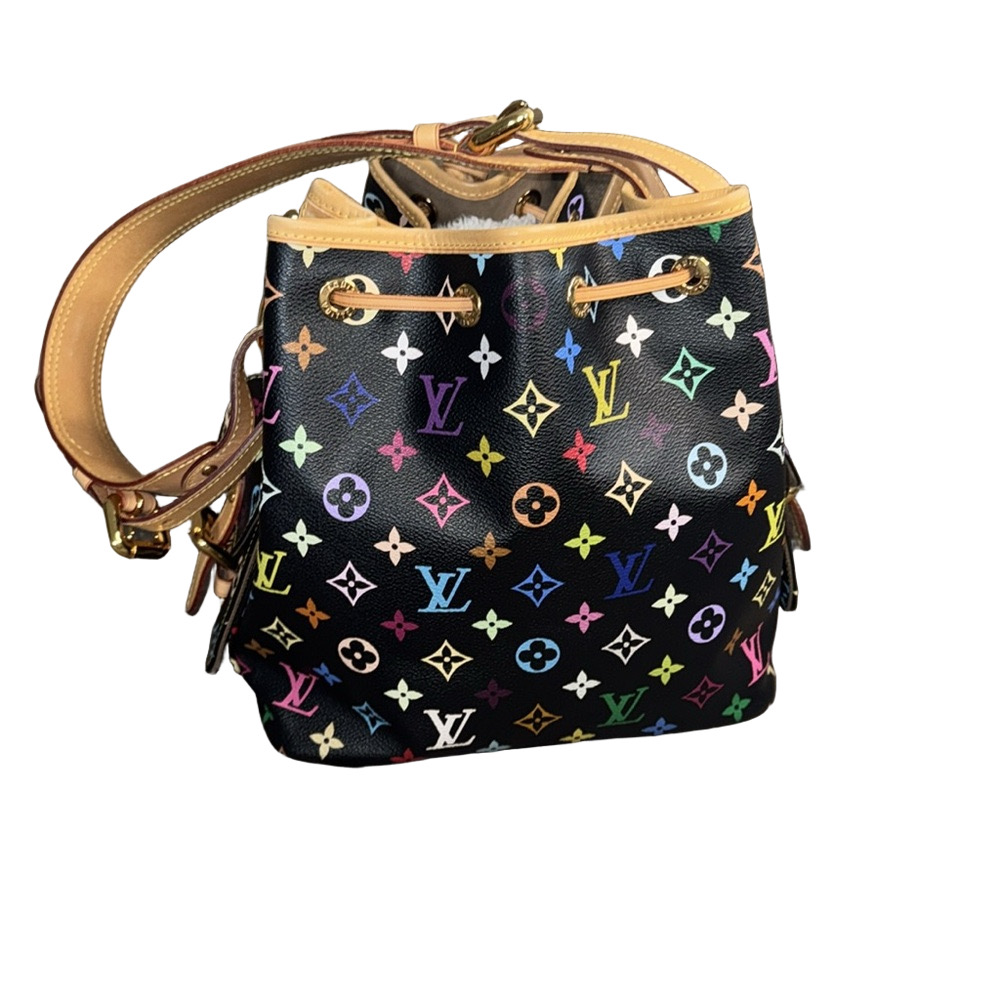Louis Vuitton x Murakami Multicolore Black Petit Noe Bag - Picture 3 of 13